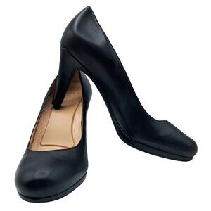 Naturalizer Pumps Womens Michelle Black Leather Heels Size 8.5 Shoes